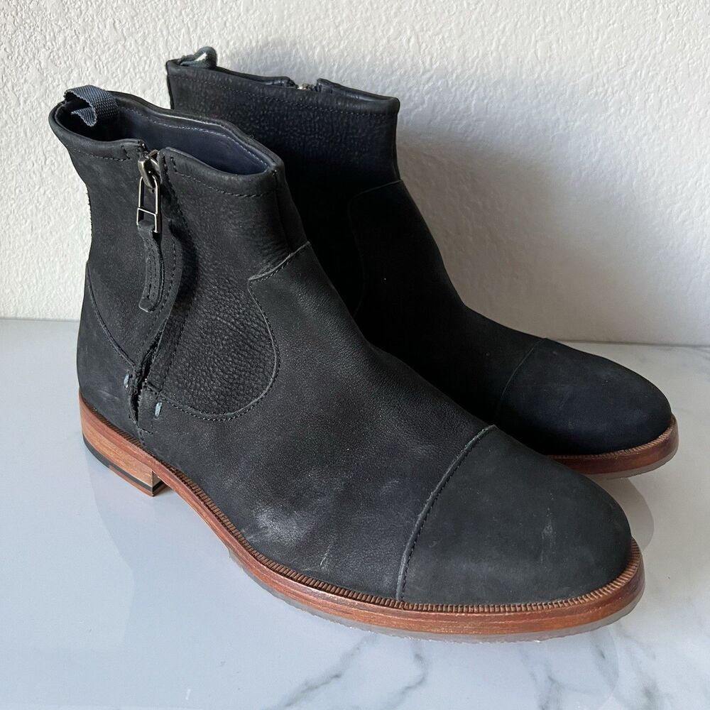 Sacchetto Construction J. Shoes Black Suede Boots Size 7